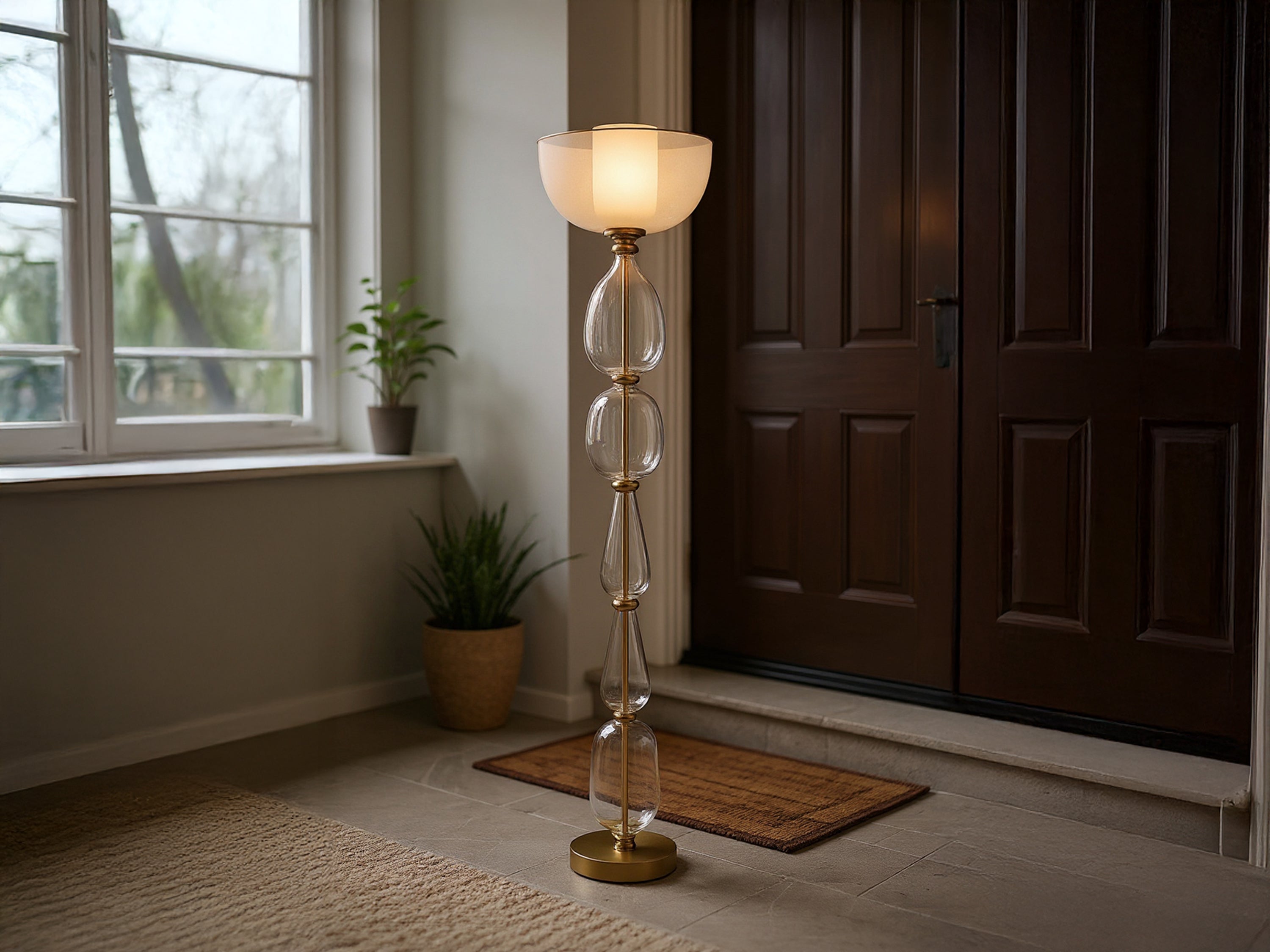 Customizable Handmade Glass Floor Lamp